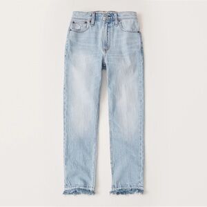 Abercrombie High Rise Curve Love Ankle Mom Jeans